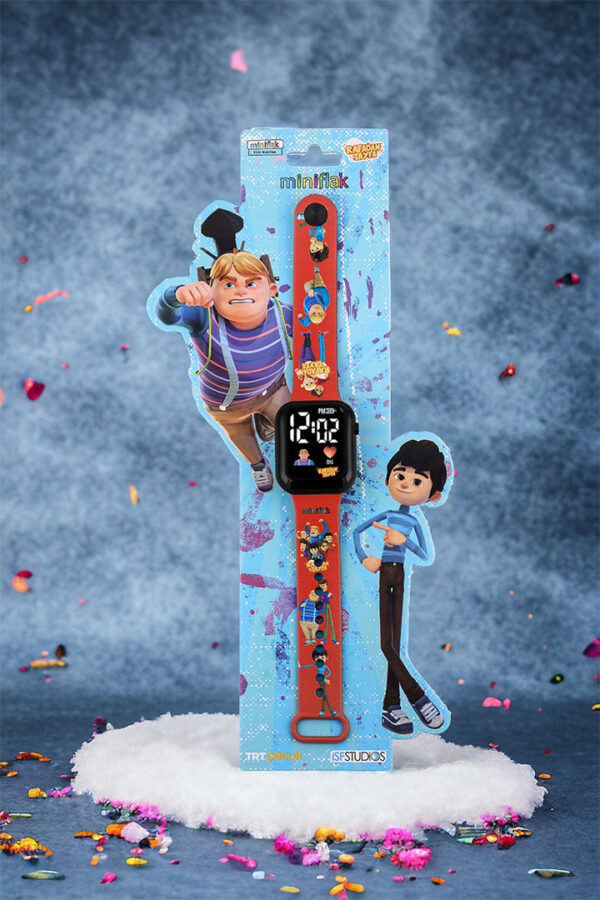 Rafadan Tayfa Miniflak Licensed Digital Kids Watch – Red LED, Classic Blue & Red Theme (RF5090)